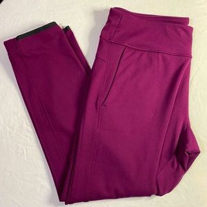 C9 Champion women's Soft Stretch Legging With Pockets Burgundy size XXL EUC